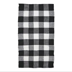 Global Goods 27x45” Buffalo Check Plaid Farmhouse Decorative Layering Rug NWT